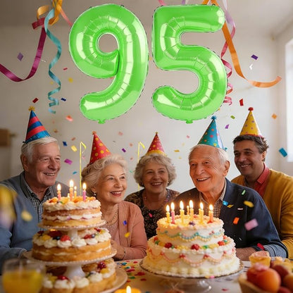 40 Inch Number 95 Balloons for 95th Birthday Party Decorations, 0-100 Fruit - Image 2