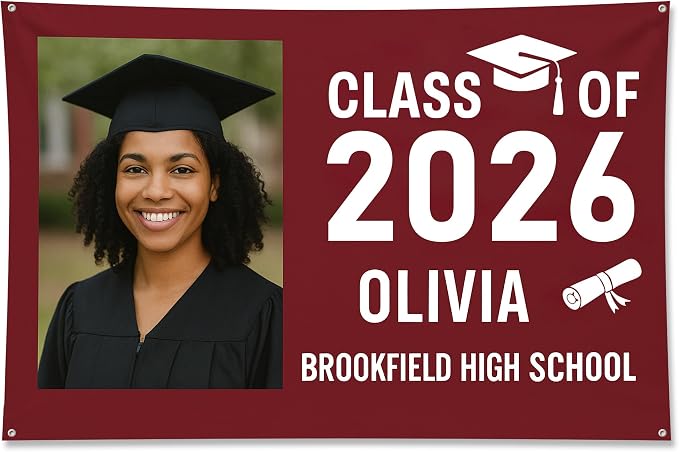 Custom Graduation Banner Class of 2026 by Unknown