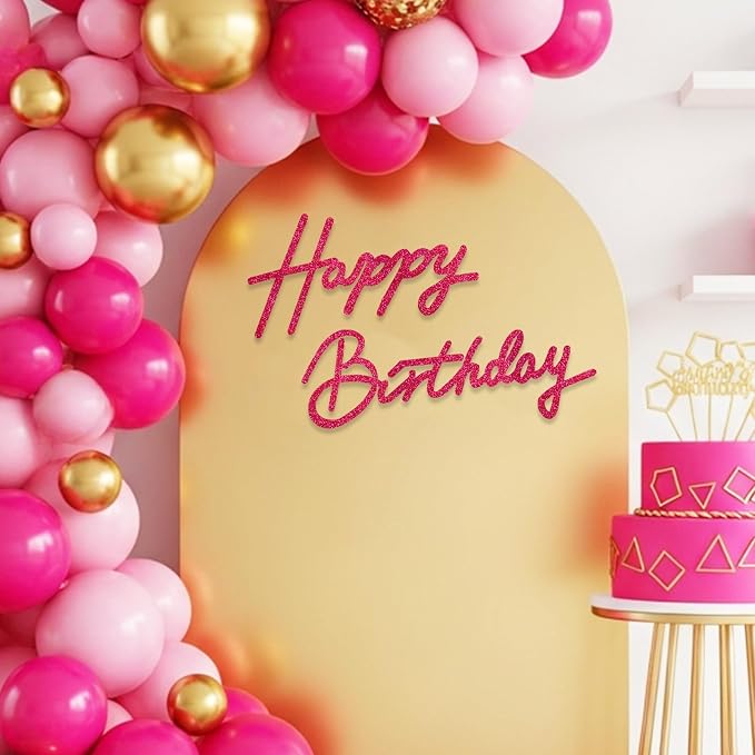 TONIFUL Happy Birthday Sign for Backdrop by TONIFUL