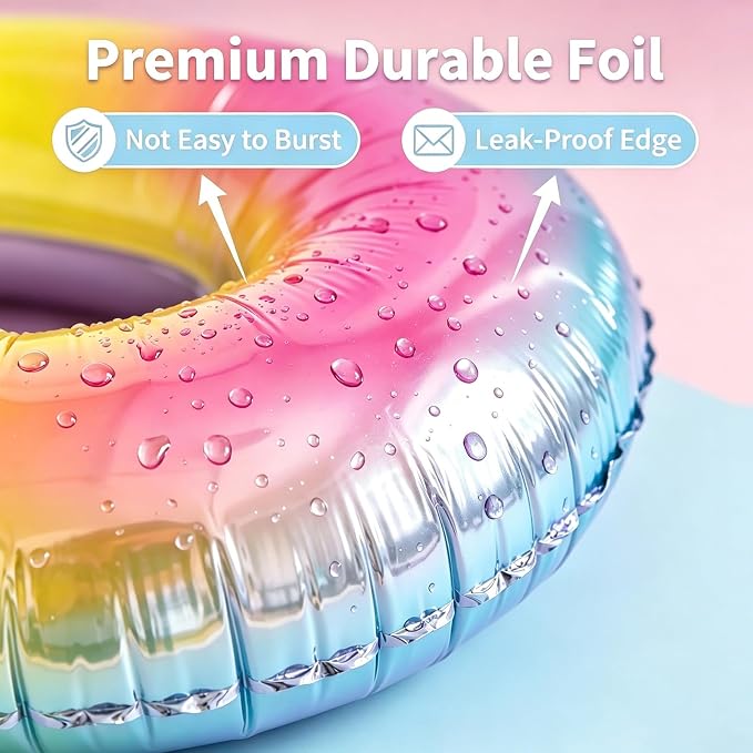 Rainbow Number Balloons Birthday Balloons - Image 3