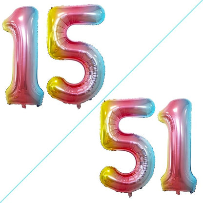 Number 15 Balloons for 15th Birthday Sweet 15 Party Decorations, 42 Inch Jumbo by GOER