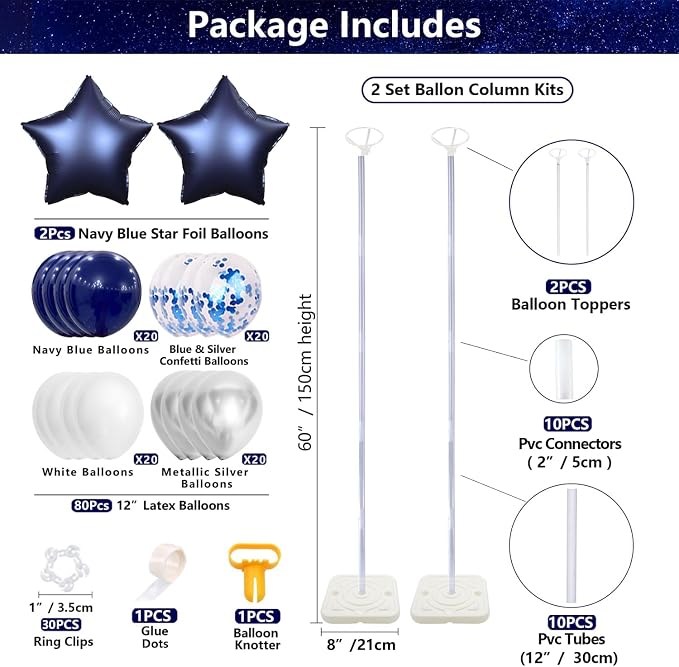 2 Set 5 Feet Balloon Column Kit - Image 2