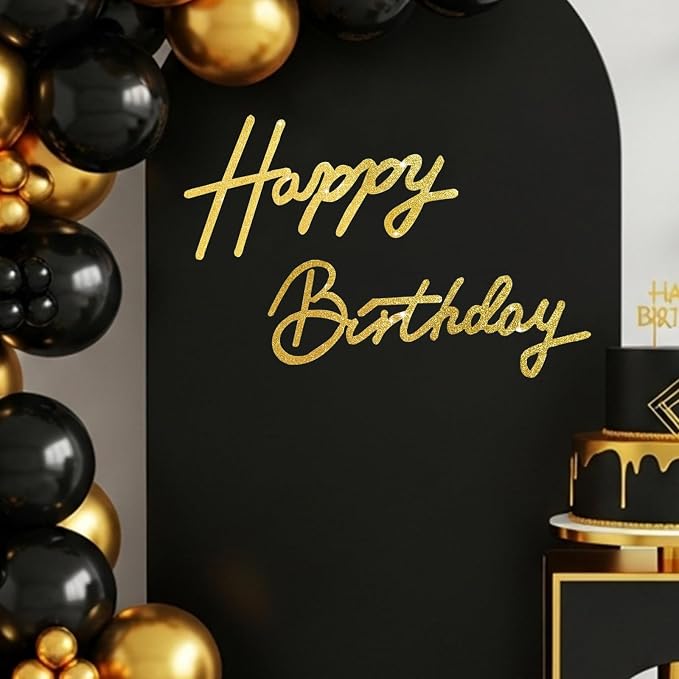 TONIFUL Happy Birthday Sign for Backdrop by TONIFUL