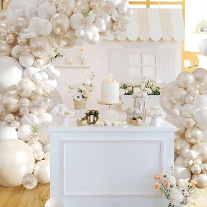 Pearl White Balloons for Wedding Bridal Shower Baby Shower Decorations | 60Pcs - Image 4