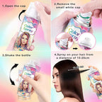 Temporary Hair Color Spray, Temporary Hair Dye Washable & Non-Sticky for Kids Women Men, Gentle Formula Hair Color Dye Pomades Natural Hair Dye for Halloween, Cosplay, Party Makeup(Blue)