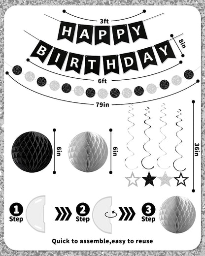Happy Birthday Decorations, Party Decorations Banners - Image 3