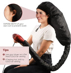 Bonnet Hooded Hair Dryer Attachment, Segbeauty Extra Large Adjustable Deep Conditioning Cap, Upgraded Drying Heat Cap with Elastic Strap for Natural Curly Textured Hair Care, Fast Drying, Styling