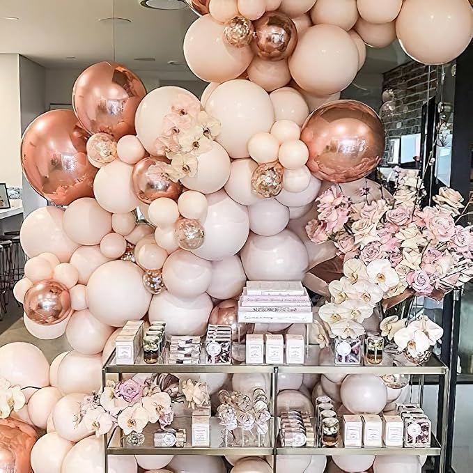 PartyWoo Pastel Orange Balloons 50pcs Light Pale Orange Peach Color | 12 Inch - Image 8
