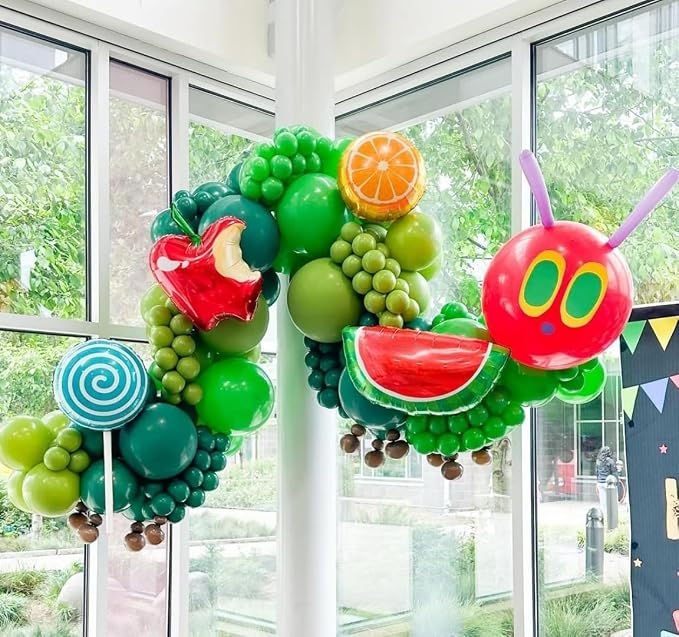 Hungry One Caterpillar Balloon Garland Kit - Image 3