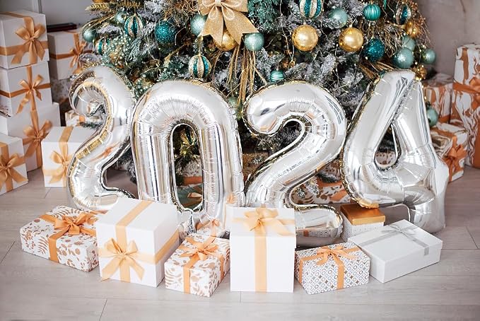 Big Number 0 Balloons Silver Birthday Party Decorations - Image 5