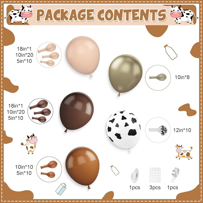 Brown Western Balloons Arch Kit - Image 2