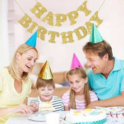 Gold Happy Birthday Banner Birthday Party Decorations Happy Birthday Banner - Image 9