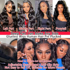 20 Inch Lace Front Wigs Human Hair 200 Density 13x6 HD Lace Front Wigs Human Hair Pre Plucked Glueless Wigs for Women Body Wave Wig