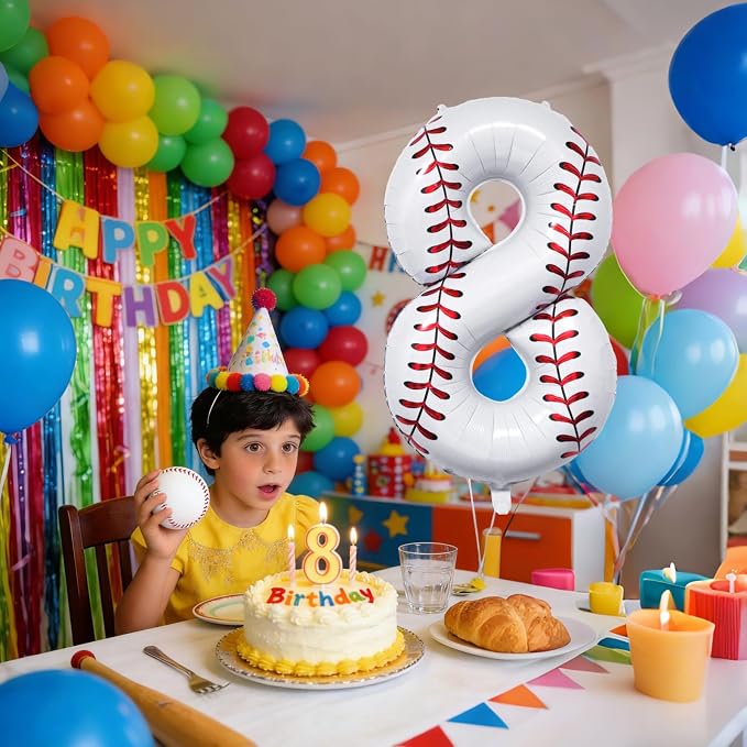 Baseball Birthday Decor, Sport Themed Balloons Party Decorations - Image 6