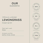 VINEVIDA Lemongrass Essential Oil - Undiluted Lemongrass Oil - DIY Candle Scents - 10 mL for Soap Making & Skin Safe