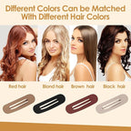 Small Flat Hair Clips for Women Lay Down Clips for Thin Hair Accessories 2.16 Inch 8pack