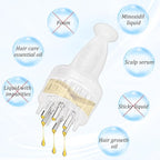 Hair Oil Applicator for Scalp,Minoxidil Applicator, Hair Bottle Applicator,Scalp Applicator Comb Applicator and Massager in One,Transparent Comb Brush Tool, Suitable for Men and Women