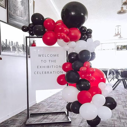 Black Red Confetti Balloons, 60 Packs 12 Inch Black Red Party Balloons - Image 5