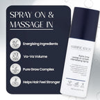 Pure Grow Leave-In Spray for Fine and Thinning Hair, Botanical Scalp Mist with Biotin Niacinamide and Caffeine, 150ml