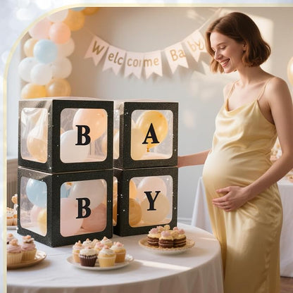 Ledido Baby Boxes with Letters for Baby Shower Decorations - Image 2