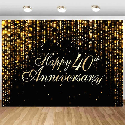Happy 40th Anniversary Backdrop - Image 5