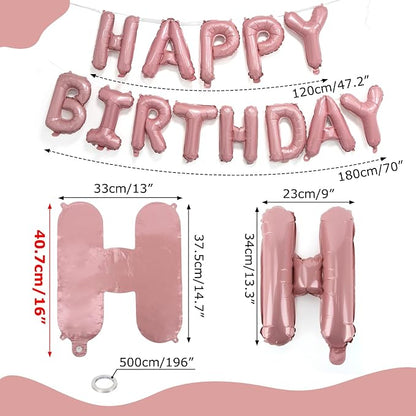 CARGEN 16in Happy Birthday Balloons Banner - Image 4