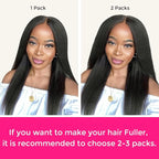 Lashey Hair Extensions Real Human Hair Kinky Straight 110g Natural Black Hair Extensions Seamless Clip in Human Hair Extensions 20 Inch Natural and Soft Invisi Edge Hair for Women