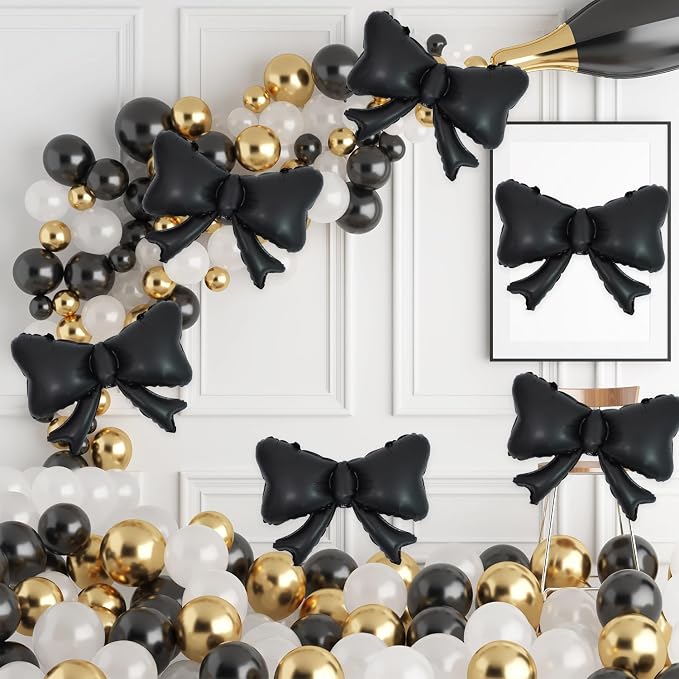 6 Pieces Bow Balloons, Wedding Bridal Shower, Balloon Garland Accessories - Image 3