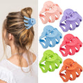 2.8 Medium Matte Hair Claw Clips for Thin Hair, 90' Strong Hold Non-slip Neutral Octopus Jumbo Hair Accessories for Women and Girls (Shiny)