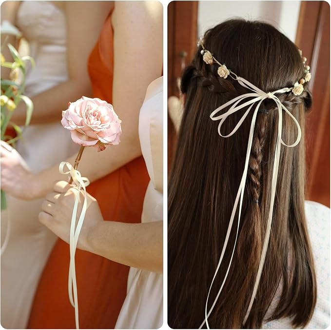 KINGLAKE Ivory Satin Ribbon - Image 7