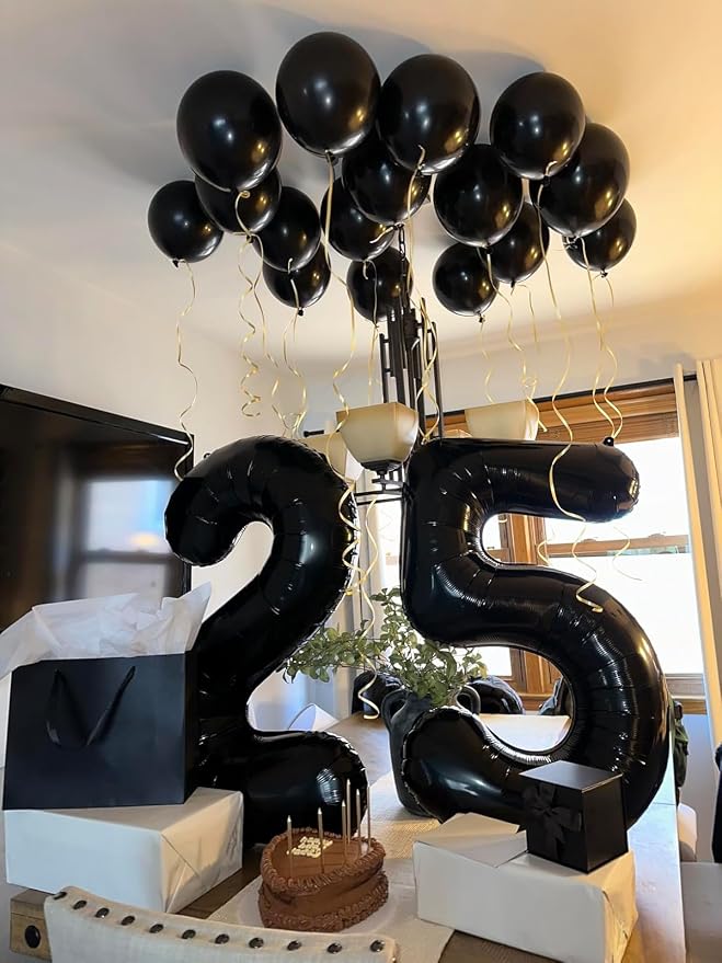 Numbers 23 Balloon 40Inch Black Balloons - Image 3