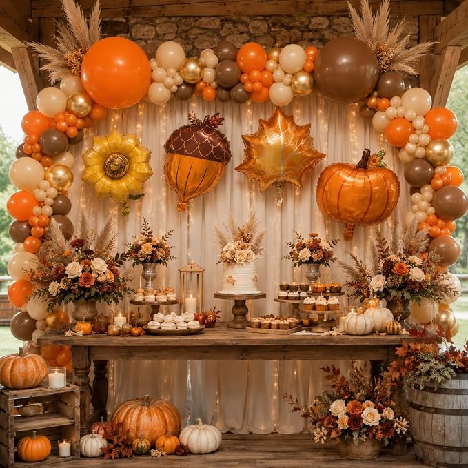 Fall Party Decoration Balloon Arch Kit - Image 9