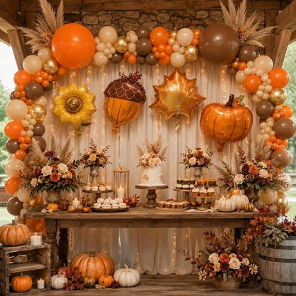 Fall Party Decoration Balloon Arch Kit - Image 9