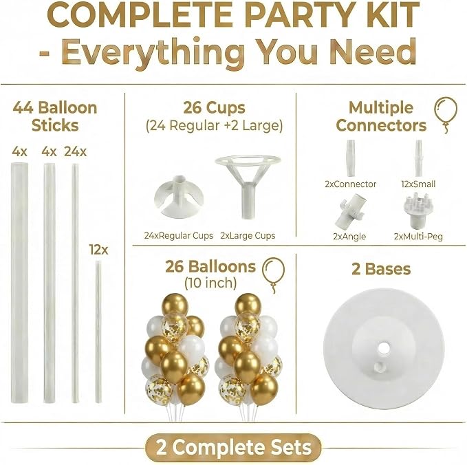 Balloon Column Kit Floor-Set of 2 - Image 2