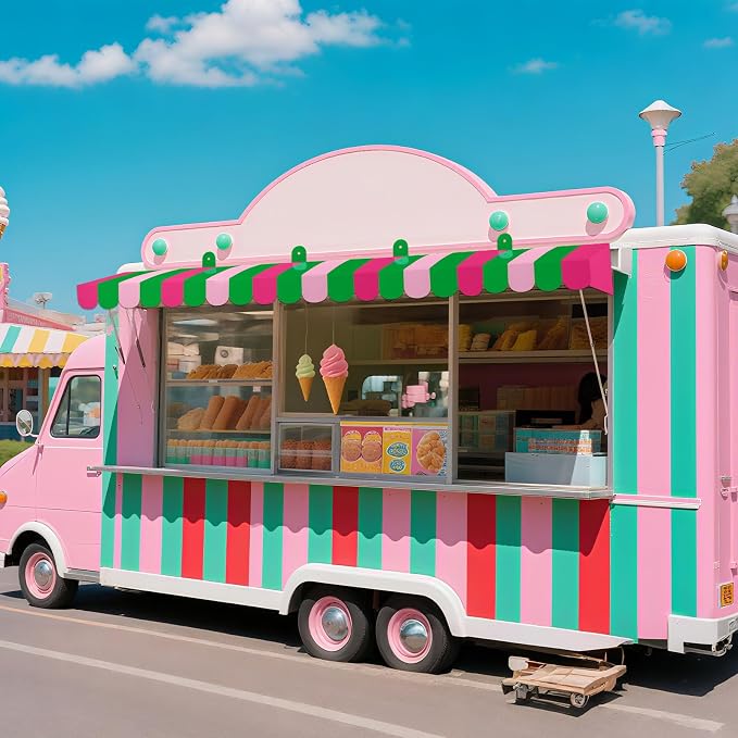 Boao 4 Pack Circus Awning Decoration 3D Stripe Cardboard Awning Carnival Wall - Image 6