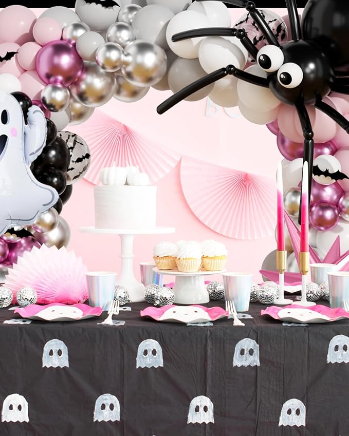 Halloween Balloon Arch Garland Kit, Explosion Star Ghost Foil Balloons - Image 6