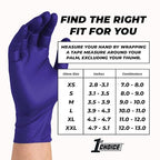 1st Choice Nitrile Disposable Gloves, 3 Mil Indigo Nitrile Gloves XL 2 Boxes of 100 Medical Exam Gloves Disposable Latex Free