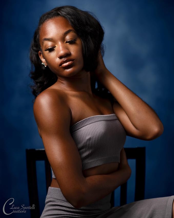 Kate Dark Blue Photography Backdrops Abstract Photo Backdrop Poratrait - Image 2