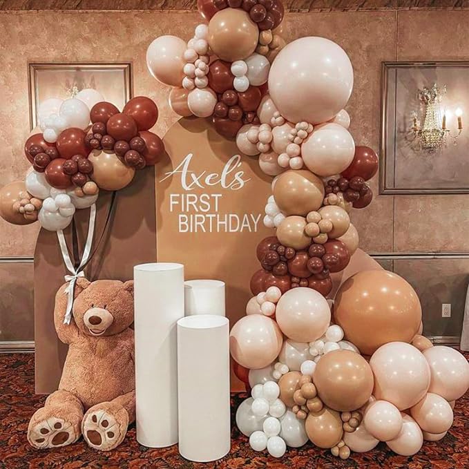 PartyWoo Dark Brown Balloons 50pcs Boho Neutral Coffee Tan Color | 12 Inch - Image 7