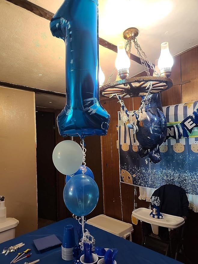 Number Balloons Dark Blue 1 Balloon 40 inch - Image 4