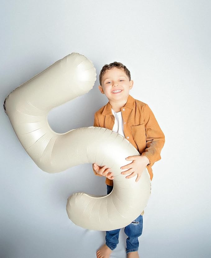 Cream 5 Balloon - Image 4