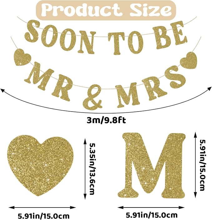 Soon To Be Mr & Mrs Sign Banner - Image 2