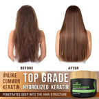 Combo Pack - Herbishh Color Shampoo for Gray Hair + Argan Intense Hair Mask - Long-lasting Dye, Colors in Minutes - Stimulates Dry, Frizzy Hair - 500 ml (Burgundy)