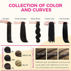 Lashey Kinky Straight Human Hair Clip in Extensions 110g 7pcs Seamless Clip in Hair Extensions Human Hair 20 Inch Natural Black Mixed Chestnut Brown 100% Remy Human Hair Extension Clips