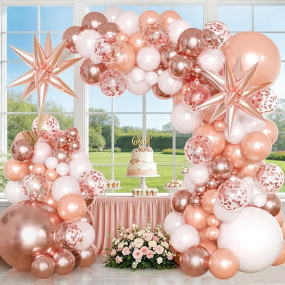 KARLURE Rose Gold Balloons Arch Kit by KARLURE