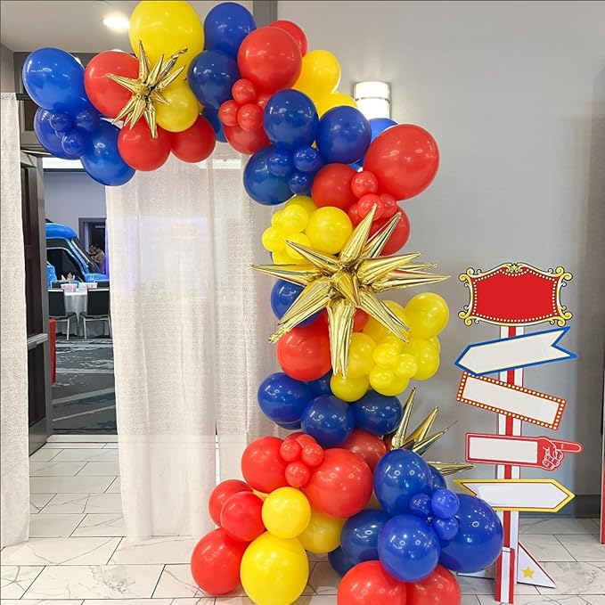 Red Blue Yellow Balloons - Image 3