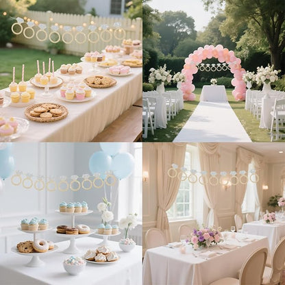 Ring Banner Bachelorette Party Decorations, Bridal Shower Decor | Pre-Strung - Image 5