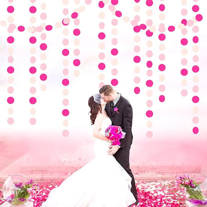 Hot-Pink Party-Decorations Paper-Garland Streamers Banner - 52Ft Galentines - Image 5