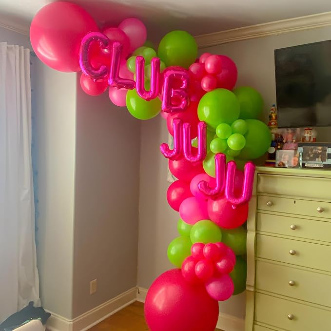 Voircoloria 90pcs Hot Pink Balloons Garland Arch Kit, 18 12 10 5 Inch | - Image 7