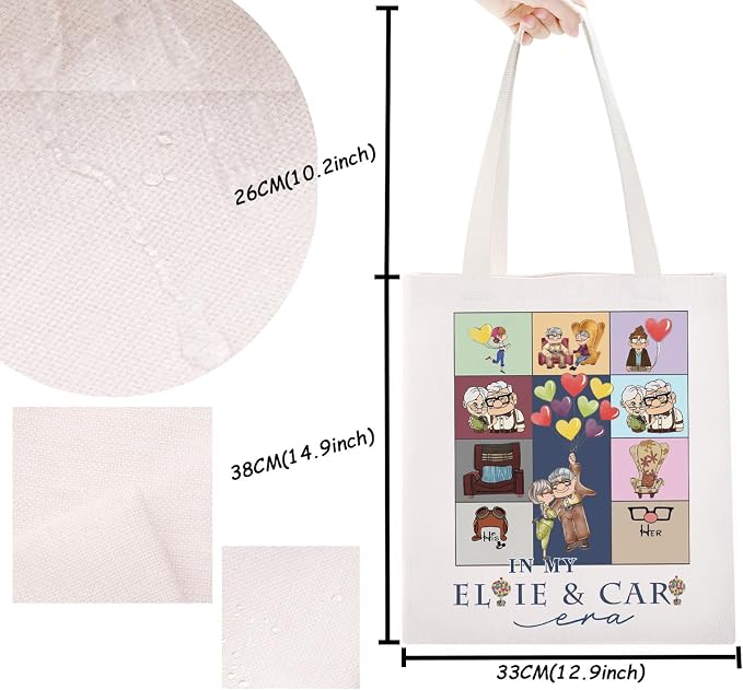 TSOTMO House Movie Merch Cartoon Couple Tote Bag Valentine Love - Image 3